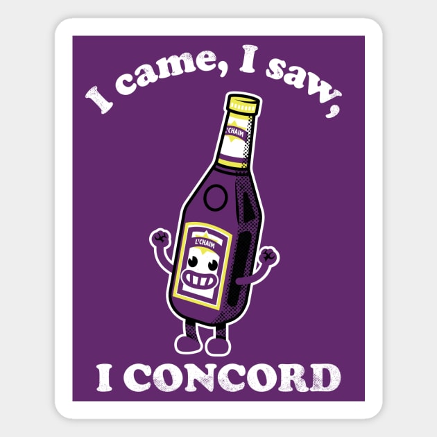 I Came, I Saw, I Concord Magnet by toadyco